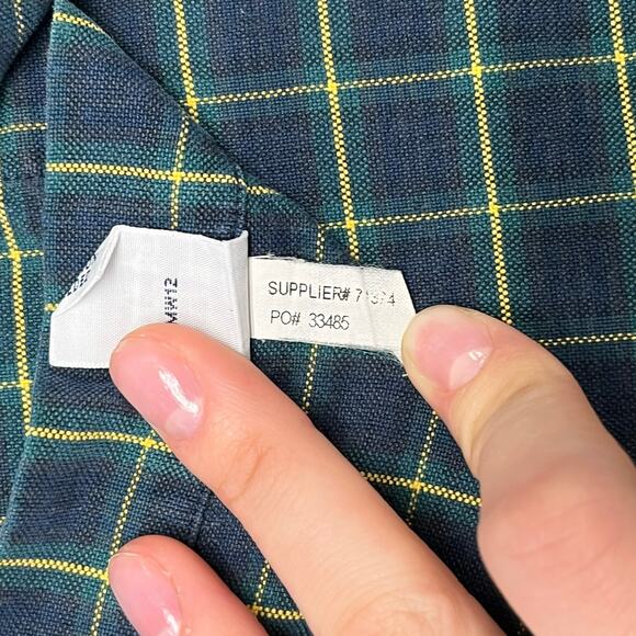 Ralph Lauren Shirt‎ Vintage Mens 2XL Custom Fit Tartan Plaid Button Up Mini Pony - Picture 9 of 9